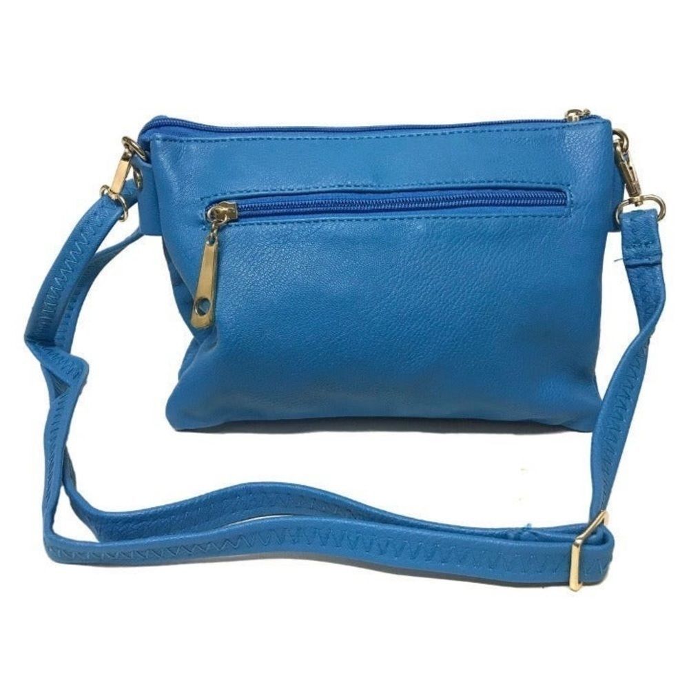 Small Buckle Front Crossbody Organizer Handbag - Picture 5 of 9